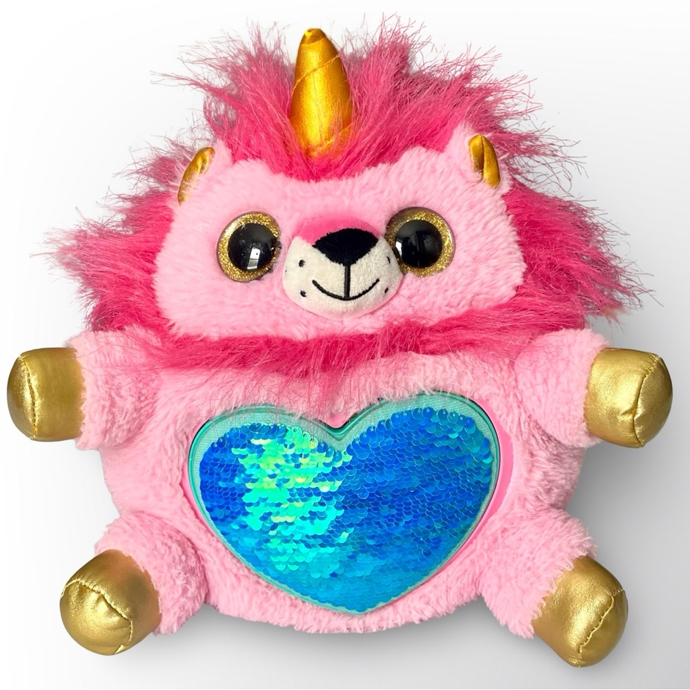 Zuru Rainbocorns Plush Unicorn Pink Lioncorn Gold Heart Stuffed Plushie Series 2